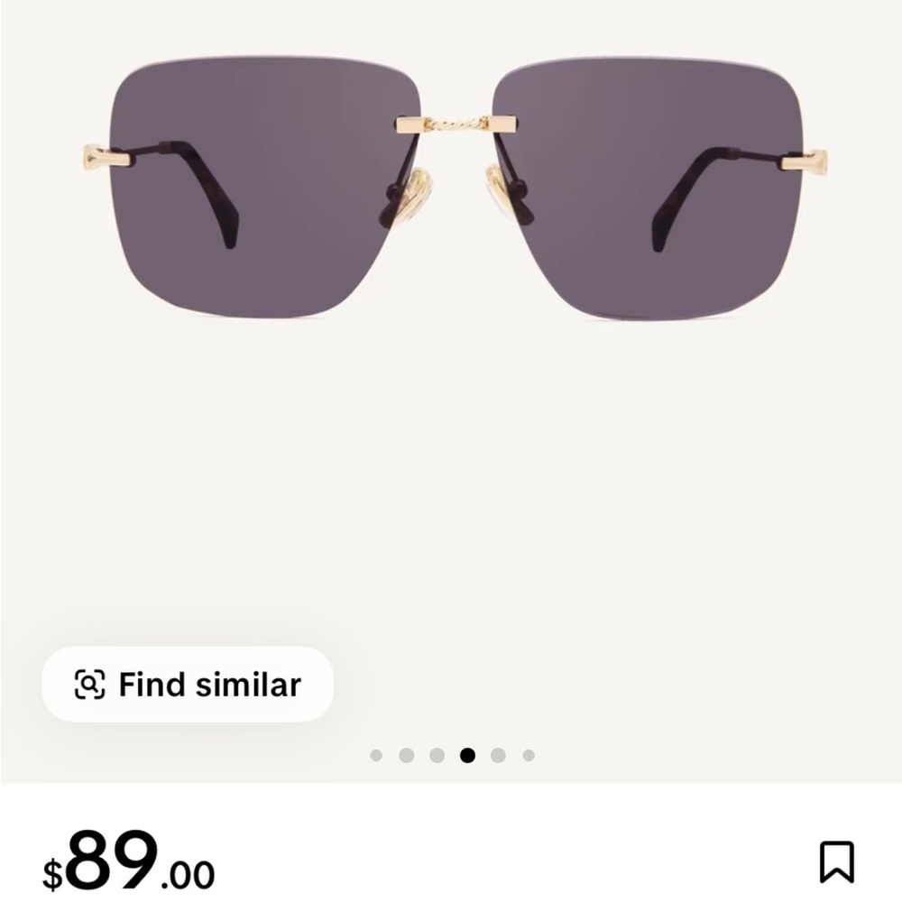 DEZI Black and Gold Sunglasses